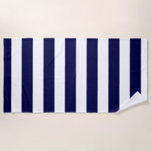 Nautische Streifen Navy Blue und White