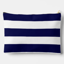 Nautische Streifen Navy Blue und White