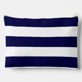 Nautische Streifen Navy Blue und White Zubehörtasche