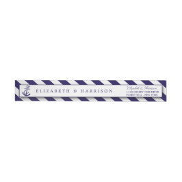 Nautische Streifen und Hochzeit des Navy Blue Anch