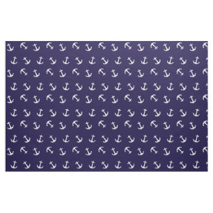 Nautische Thematik Anchor Muster auf Navy Blue Stoff