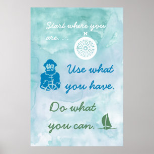 Nautische Themenmotivation Poster