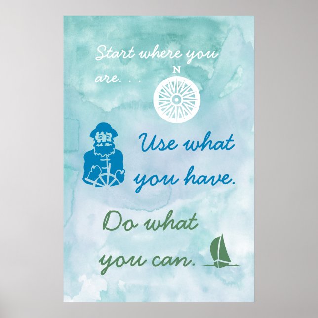 Nautische Themenmotivation Poster (Vorne)