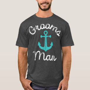 Nautische Trauzeuge geben Ideen Gastgeschenk Hochz T-Shirt