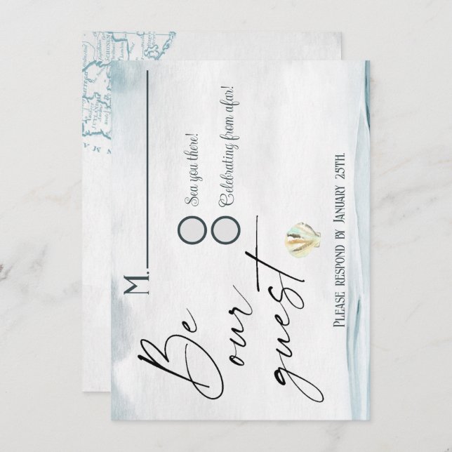 Nautische UAWG Einladung (Vorne/Hinten)