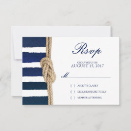 Nautische UAWG für die Marine und Wasserfarben RSVP Karte