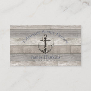 Nautische Verankerung mit Seil Visitenkarte