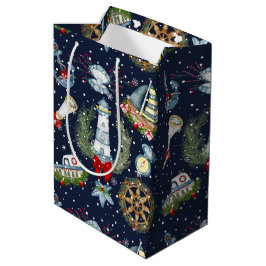 Nautische Weihnachten Mittlere Geschenktüte
