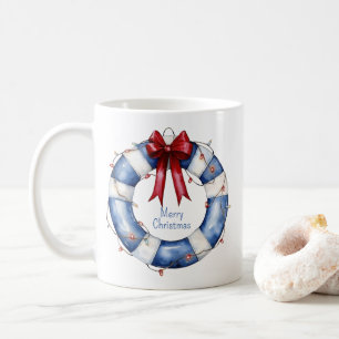 Nautische Weihnachtsreserve mit Bow Kaffeetasse