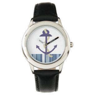Nautischer Anker Armbanduhr