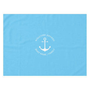 Nautischer Anker Himmel blau Eigener Willkommensga Tischdecke