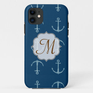 Nautischer Anker Segel Segeln Monogramm IPHONE 5 H title_seo2
