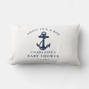 Nautischer Anker Strandjunge Baby Shower Lendenkissen