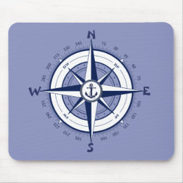 Nautischer Anker, Wasserkompass, keltischer Kreis Mousepad