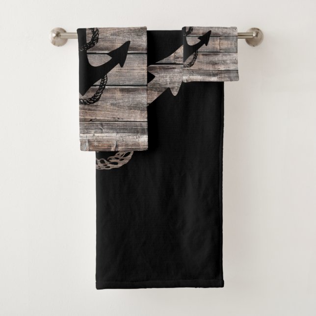 Nautischer ANKOR + ROPE| Badhandtuch Set (Insitu)