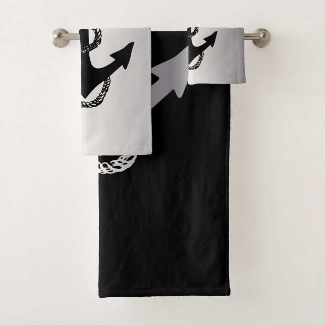 nautischer ANKOR + ROPE | Badhandtuch Set (Insitu)
