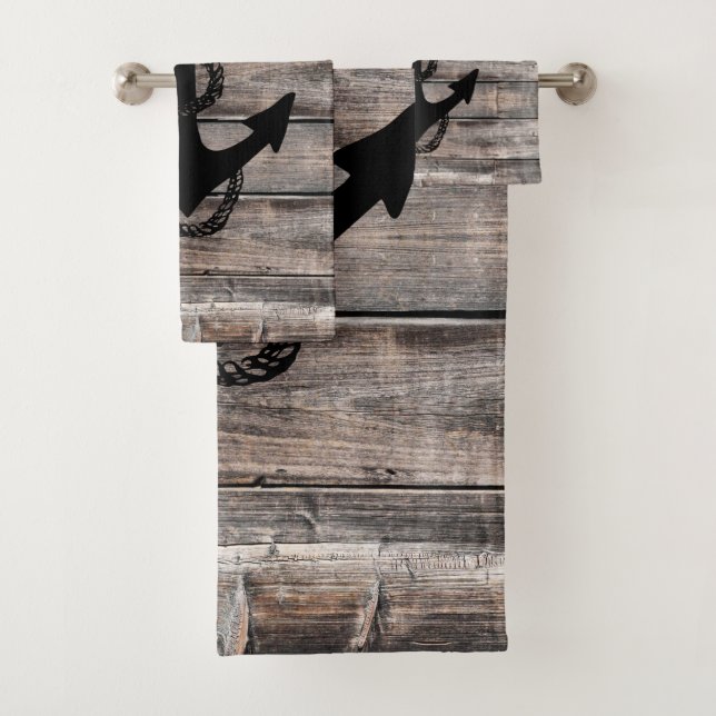 nautischer ANKOR + ROPE | Badhandtuch Set (Insitu)