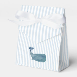 Nautischer Blau gestreifter Wal Preppy Geschenkschachtel