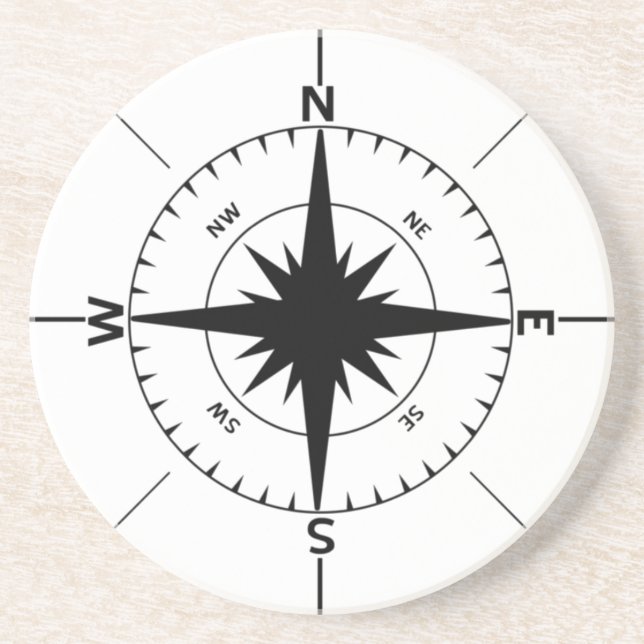 Nautischer Compass-Untersetzer Getränkeuntersetzer (Vorne)