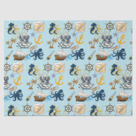 Nautischer Junggesellenabschied Seidenpapier