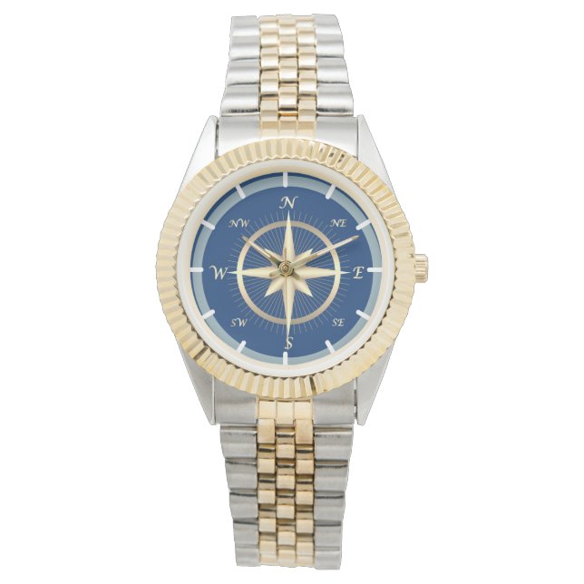 Nautischer Kompass Armbanduhr (Vorderseite)