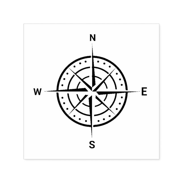 Nautischer Kompass Permastempel (Design)