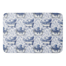 Nautischer Navy-Oktopus in einer Badewanne