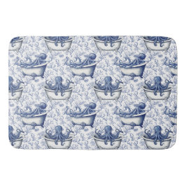 Nautischer Navy-Oktopus in einer Badewanne Badematte