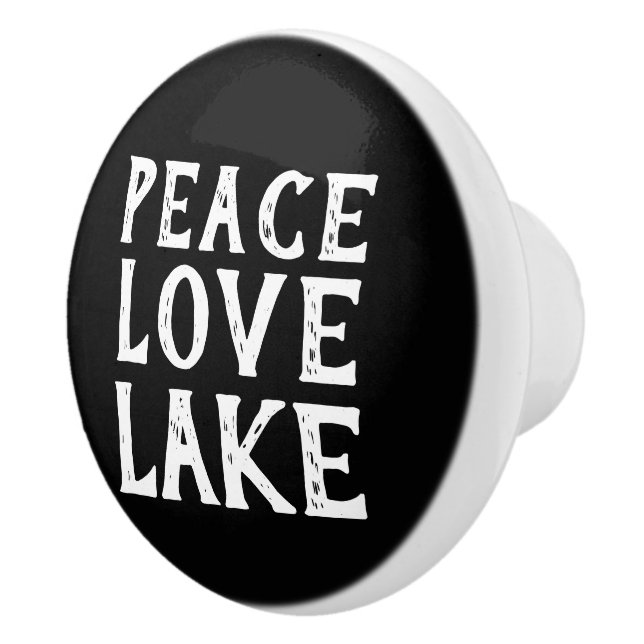nautischer Spaß PEACE - LIEBE - SEE | Keramikknauf (Rechts)