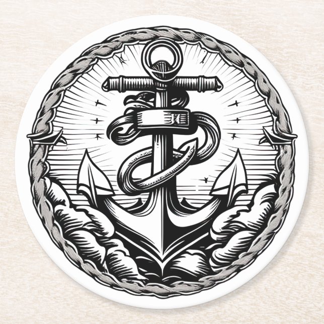 Nautischer Untersetzer der Marine (Vorderseite)