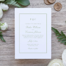 Nautisches Anker-Monogramm Salbeigrüne Hochzeit