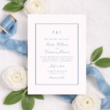 Nautisches Anker Monogramm Staubblau Hochzeit