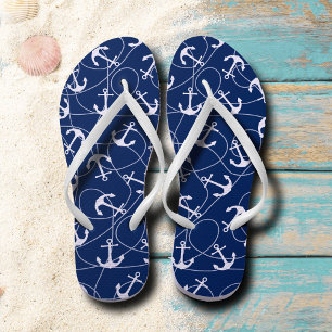 Nautisches Ankermuster Flip Flops