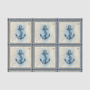 nautisches Ankerpapier Seidenpapier
