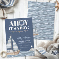 Nautisches Blaues Baby Boy Baby Shower