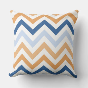 Nautisches Chevron-Muster Kissen