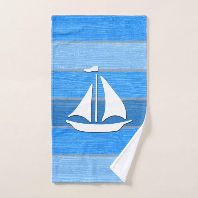 Nautisches Design Badhandtuch Set (Handtuch)