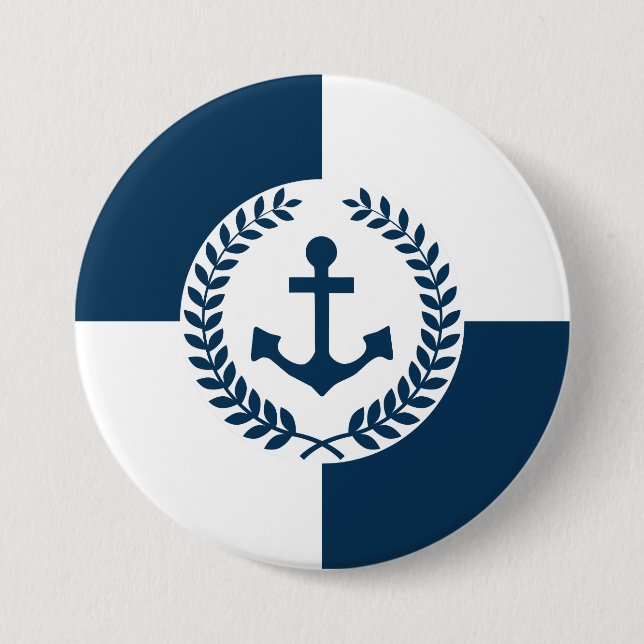 Nautisches Design Button (Vorderseite)