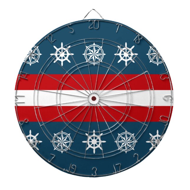 Nautisches Design Dartscheibe (vorne)
