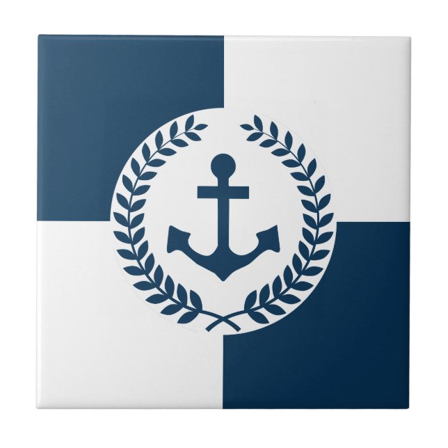 Nautisches Design Fliese (Vorderseite)
