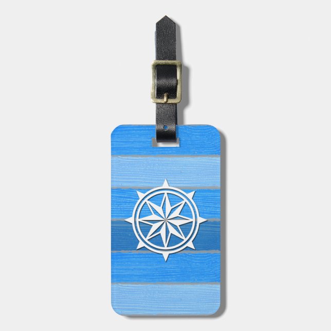 Nautisches Design Gepäckanhänger (Vorderseite vertikal)