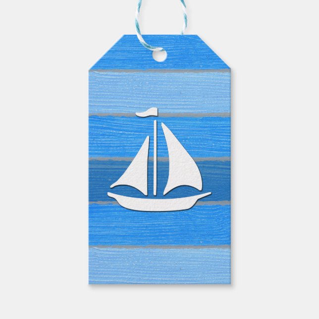 Nautisches Design Geschenkanhänger (Vorderseite)