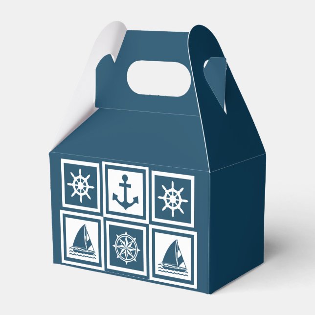 Nautisches Design Geschenkschachtel (Vorderseite)