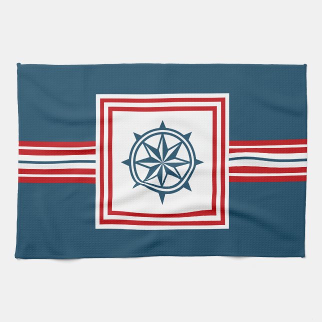 Nautisches Design Handtuch (Horizontal)