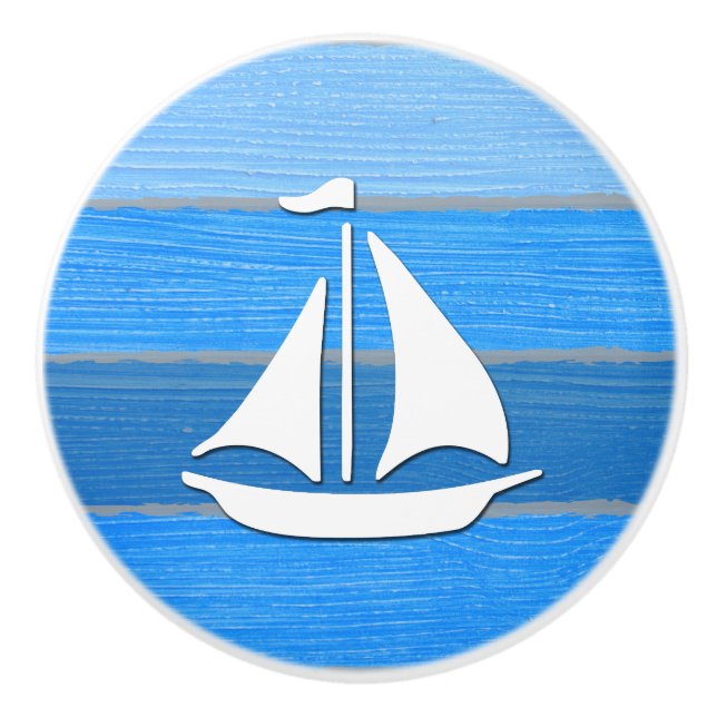 Nautisches Design Keramikknauf (Vorderseite)