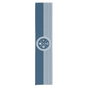 Nautisches Design Kurzer Tischläufer