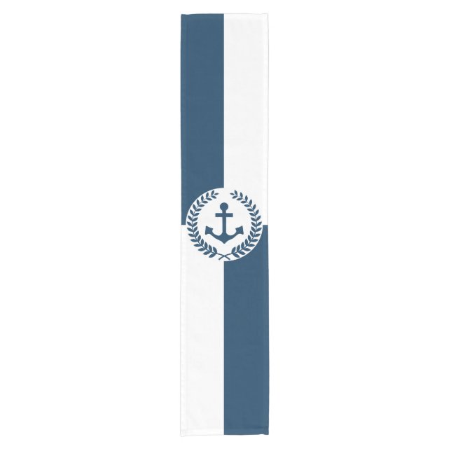 Nautisches Design Kurzer Tischläufer (Vorderseite)