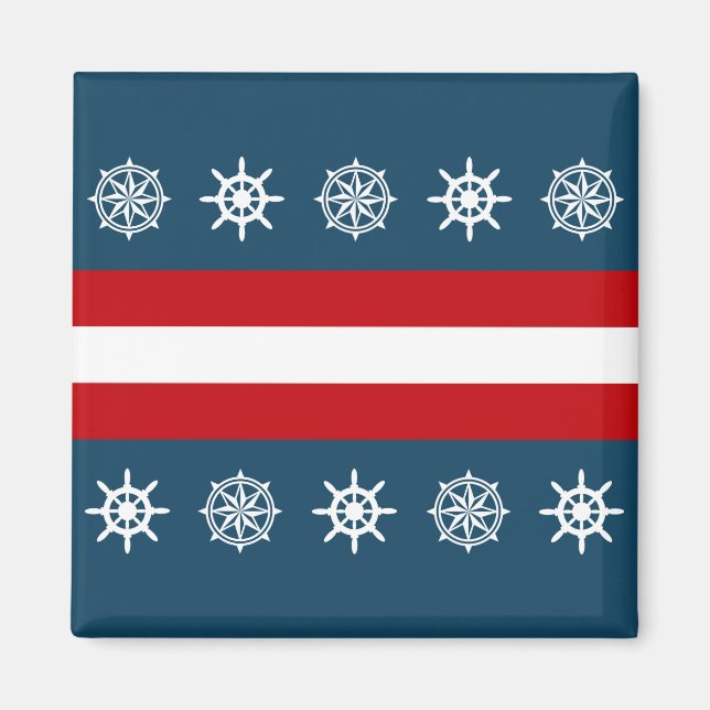 Nautisches Design Magnet (Vorne)