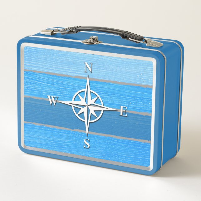 Nautisches Design Metall Lunch Box (Vorderseite)
