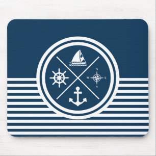 Nautisches Design Mousepad